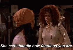 Two Women Saying Can't Handle How Fabulous You Are GIF
