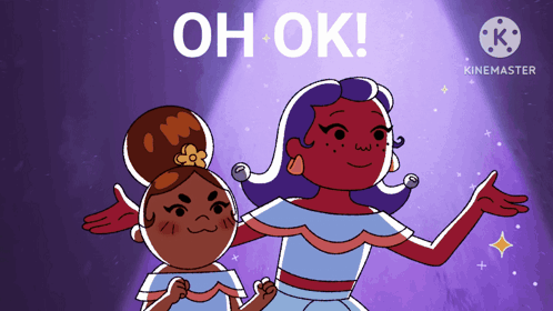 Two Women Saying Oh Ok
