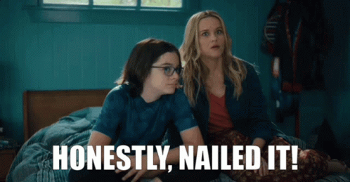 Two Women Sitting On Bed Honestly Nailed It GIF