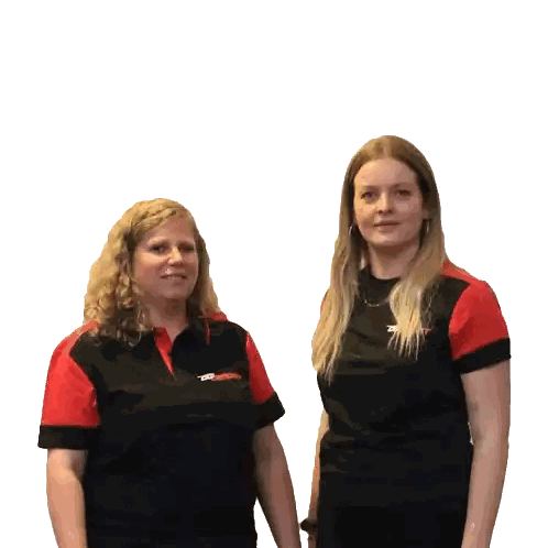 Two Women Standing Next to Each Other