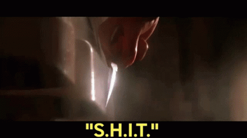 Two Women Standing Next to Each Other Saying S.H.I.T
