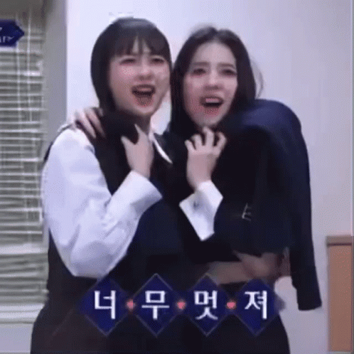 Two Women Standing One Carrying Other GIF