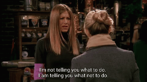 Two Women Talking About What She's Not Doing