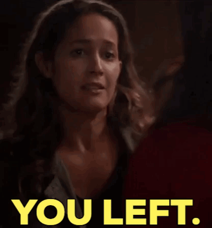 Two Women Talking Say You Left GIF