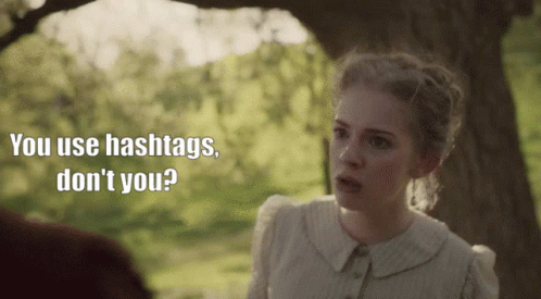 Two Women Talking You Use Hashtags Dont You