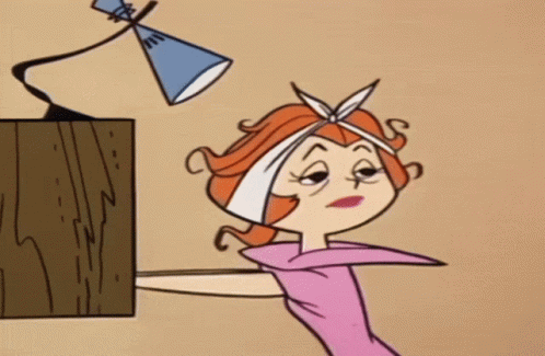 Two Women With Lamp GIF