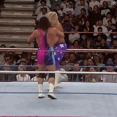 Two Wrestlers in Ring
