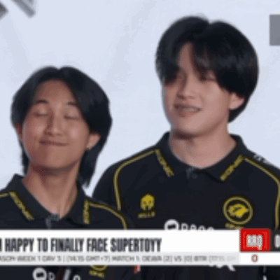 Two Young Men Happy To Finally Face Supertoy GIF