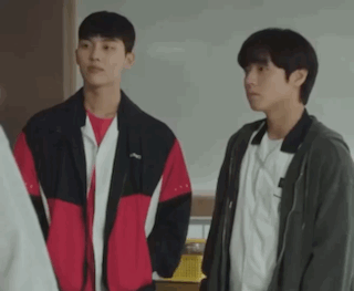 Two Young Men Talking