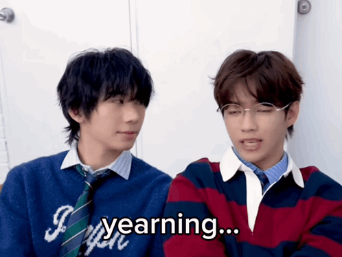 Two Young Men With Yearning