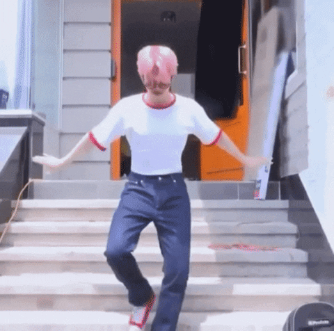 Txt Yeonjun Awkward Walk GIF