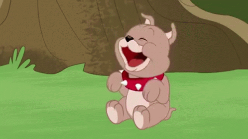 Tyke Dog Laughing GIF