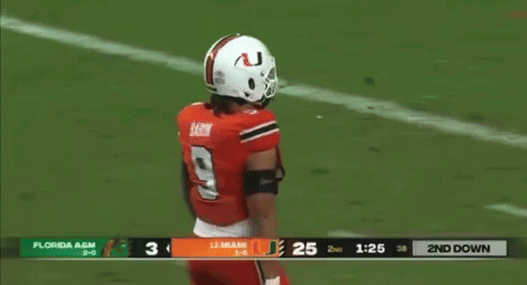 Tyler Baron Miami Hurricanes GIF