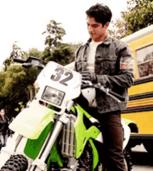 Tyler Posey Scott Mccall Teen Wolf Riding Motorbike GIF