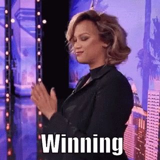 Tyra Banks Fist Pump Winning Meme GIF
