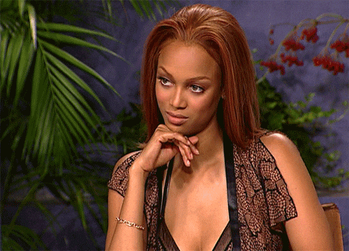 Tyra Banks Judging And Listening GIF
