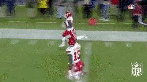 Tyreek Hill & Thomas High Five GIF