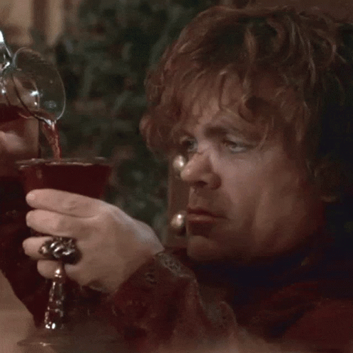 Tyrion Lannister Drinking Wine Got GIF