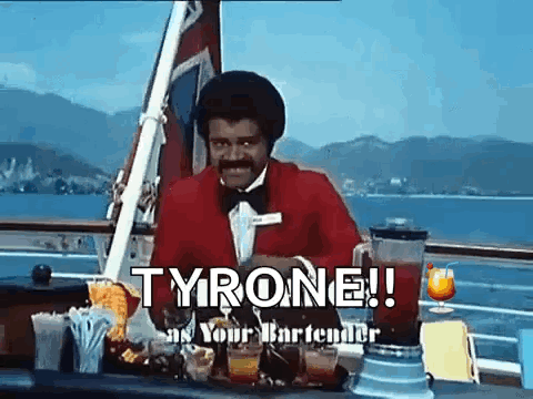 Tyrone As Your Bartender GIF