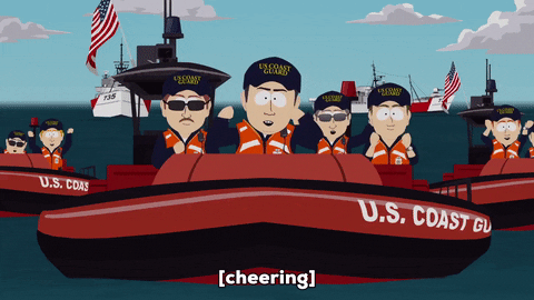 U.s. Coast Guard Cheering GIF