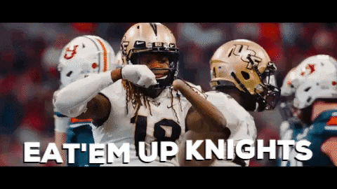 Ucf Football Team Eat Them Up Knights GIF