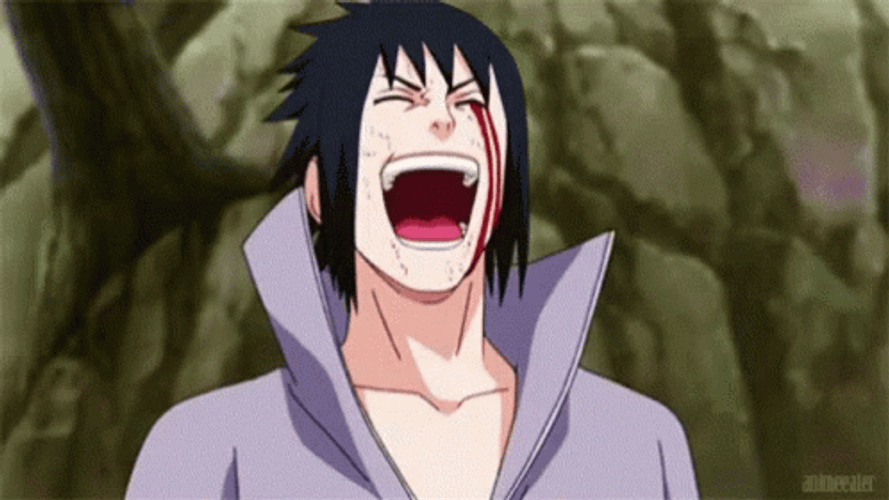 Uchiha Sasuke Laugh Hahaha Lol Lmao GIF