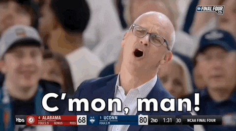 Uconn Dan Hurley Cmon Man GIF