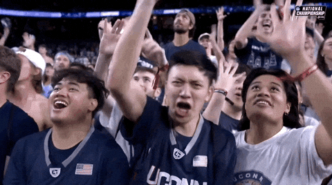 Uconn Fans Hype GIF