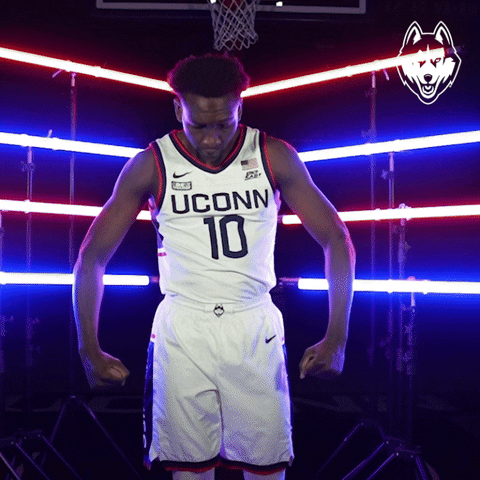 Uconn Hassan Diarra Flexing GIF