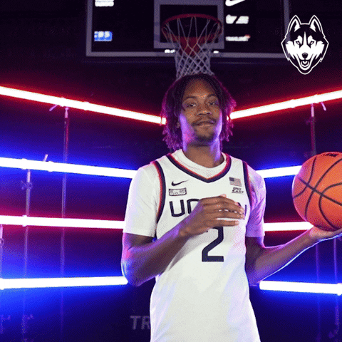 Uconn Tristen Newton Spinning Ball GIF