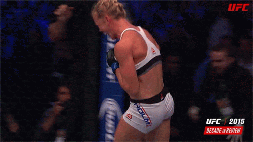 UFC 2015 Decade Review Poster Woman in Reebok Top