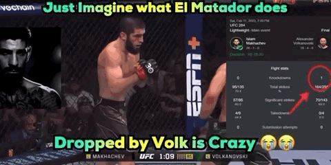 UFC Fight El Matador Dropped Volks