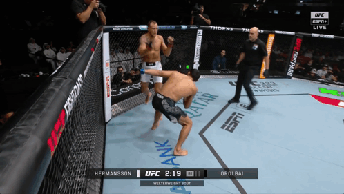 UFC Fight Hermansson Vs Orolbai On ESPN GIF