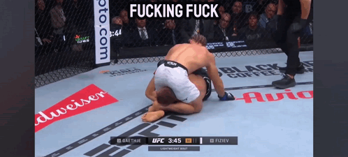 UFC Fight With Text Fucking Fuck