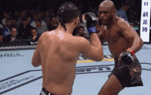 UFC Fighter Wearing Gloves