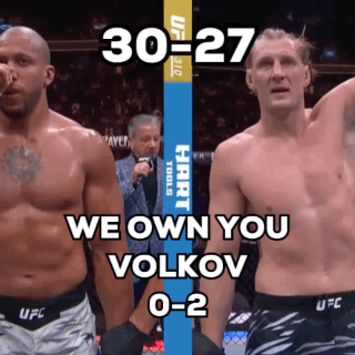 UFC Fighters We Own You Volkov 0-2