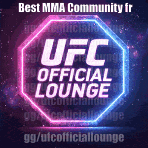 UFC Official Lounge Poster Blue and Purple Background
