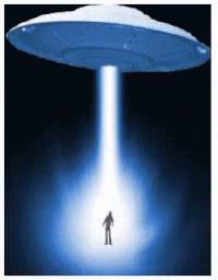 Ufo Shinning Taking Man GIF