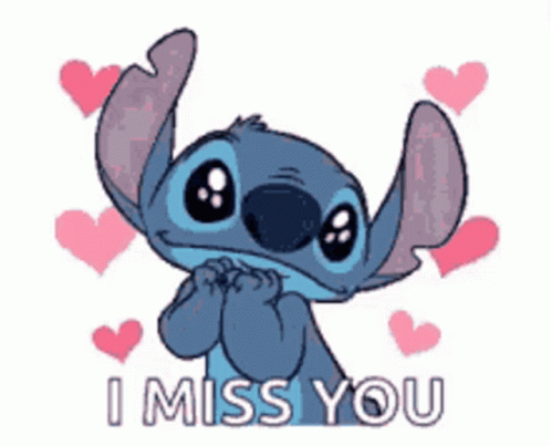 Stitch Adorable Missing You GIF