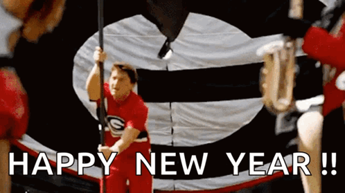Uga Bulldogs Football Team Happy New Year GIF