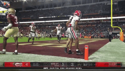 Uga Bulldogs Football Team Touchdown Dance GIF