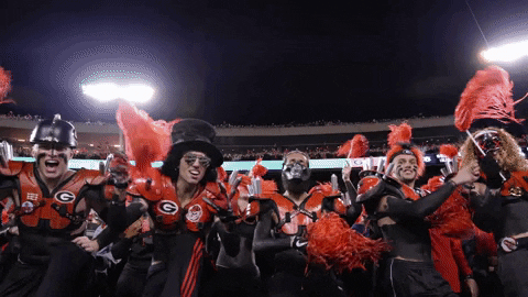 Uga Fans Wearing Costumes GIF