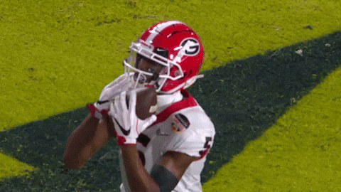 Uga Football Player Adonai Mitchell Blowing Kiss GIF
