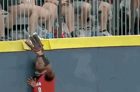 Uga Jayda Kearney Failing To Catch Softball GIF
