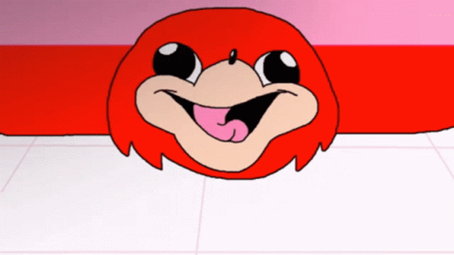 Ugandan Knuckles Happy Red Dog Smile GIF