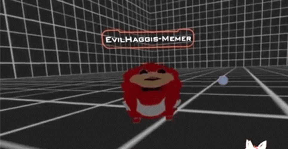 Ugandan Knuckles Mouth Wide Open Screaming Grid GIF