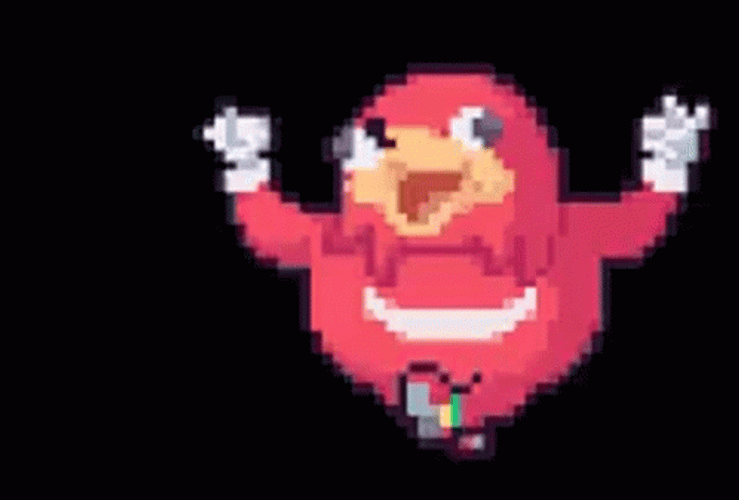 Ugandan Knuckles Pixel Art Sonic Themed Perler Art pixel Art Keychains