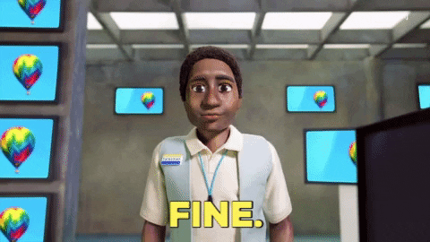 Ugh Fine Animated Boy Eye Roll GIF