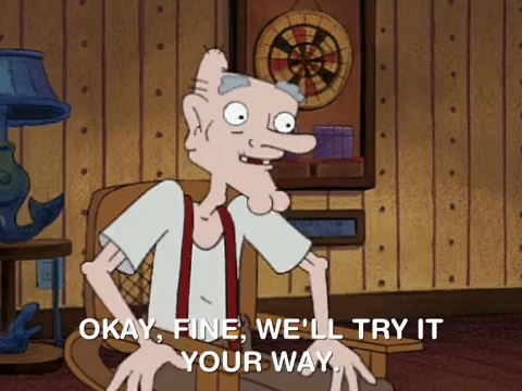 Ugh Fine Grandpa Hey Arnold GIF