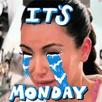 Ugh It's Monday Crying Woman GIF